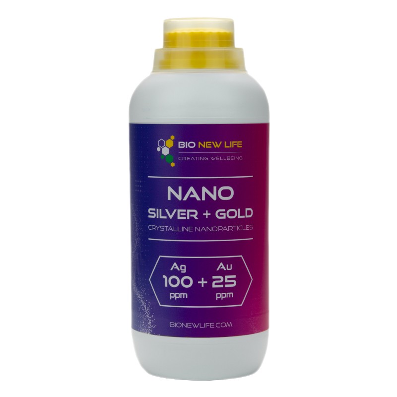 Nano silver and nano gold - colloidal silver and gold in one bottle